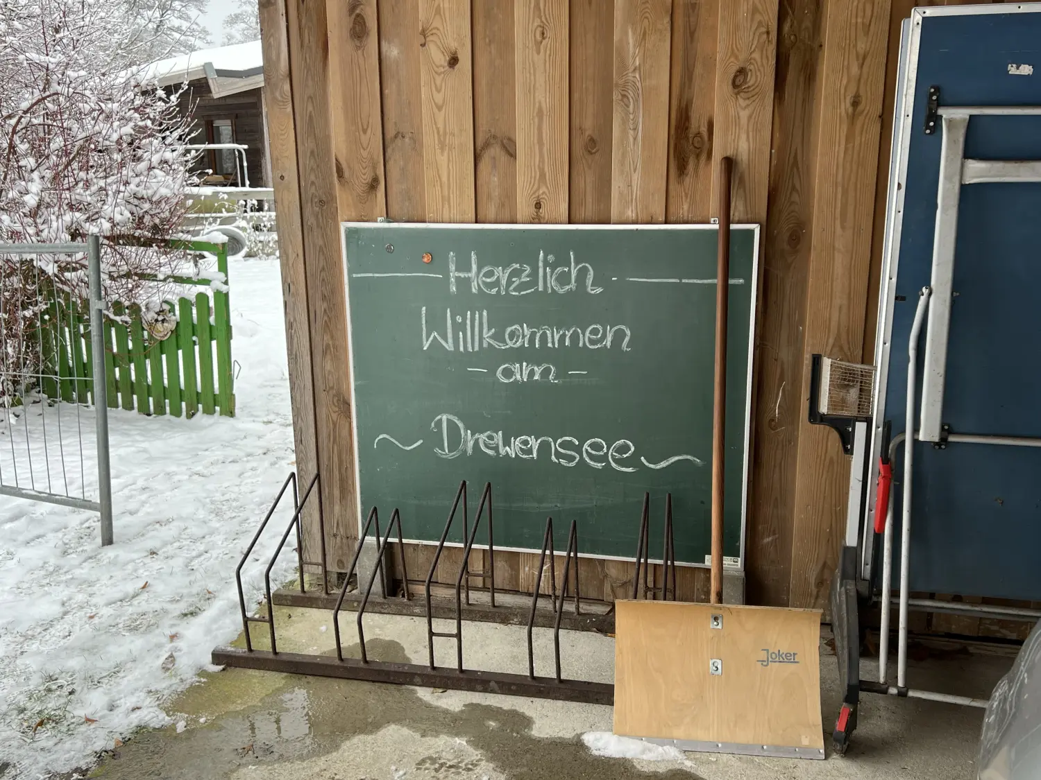 Ferienhaus am Drewensee Begrüßungstafel